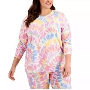 Ideology Womens Plus Size Twisted Colors Activewear Top Size 2X